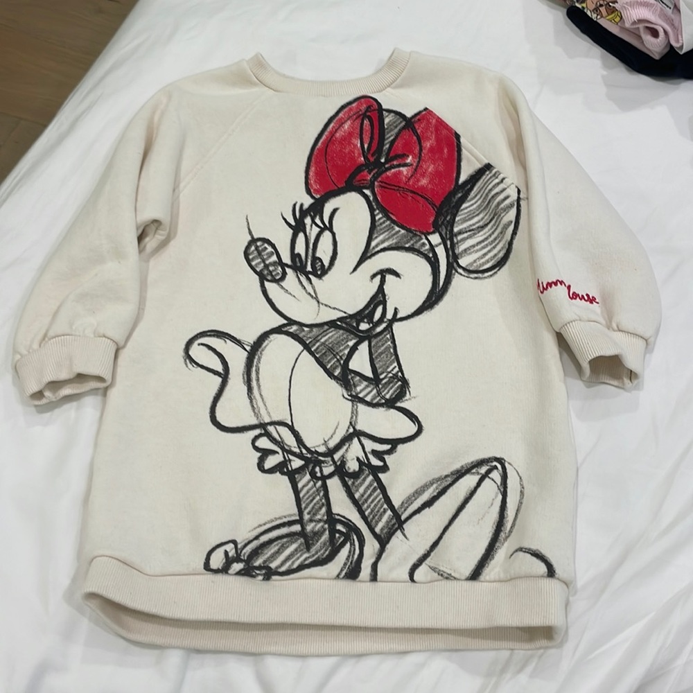 Zara sweatshirt dress 2/3t